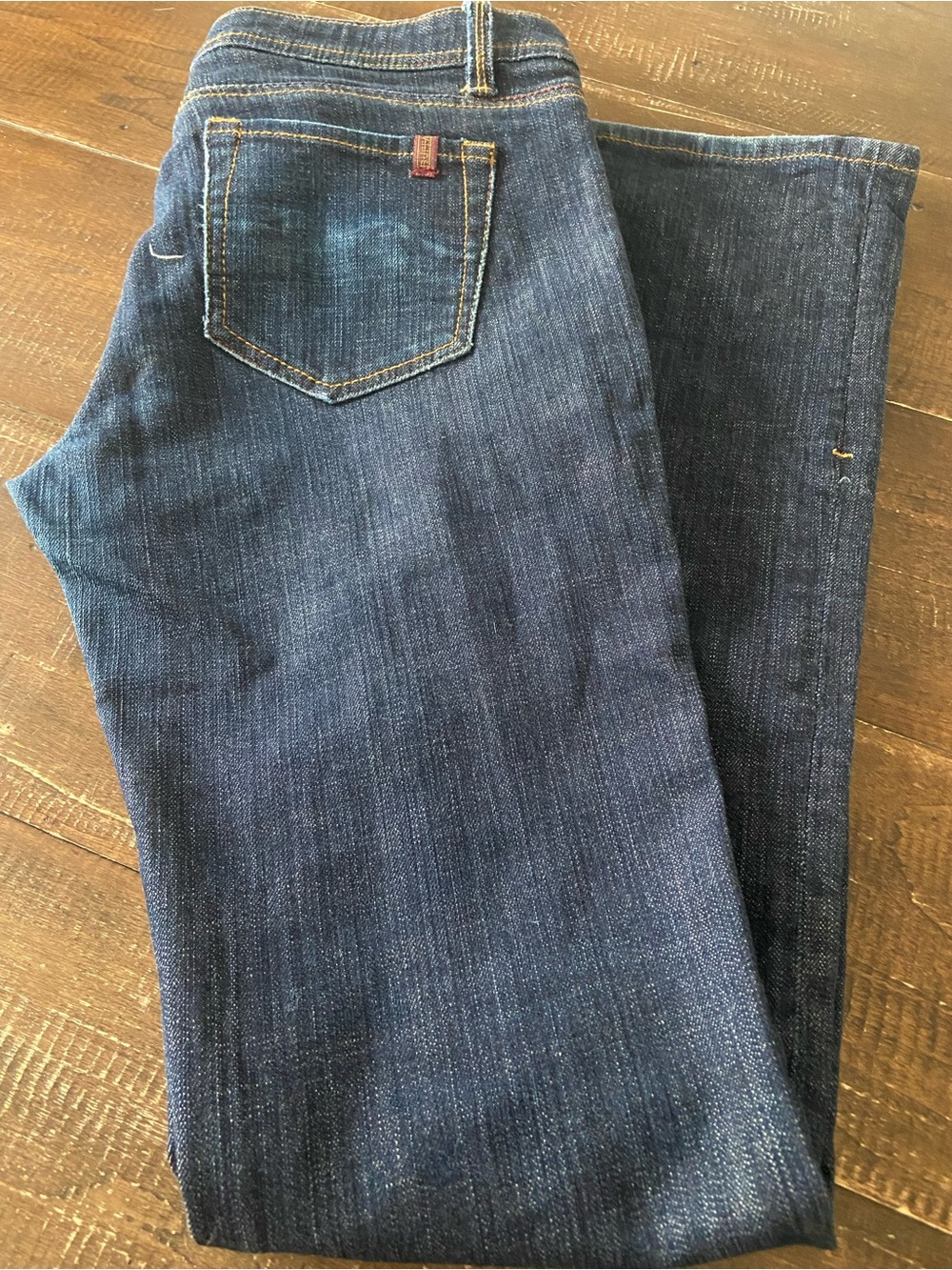 Buffalo David Bitton City X women’s dark blue wash low rise jeans. Size 31